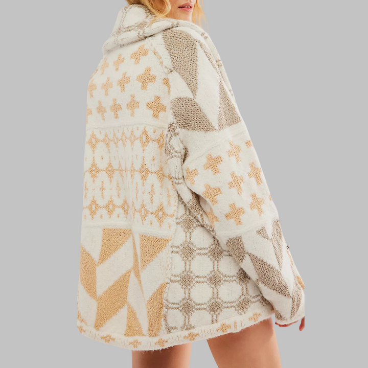 Women's Timeless Oversized Button-Down Cardigan