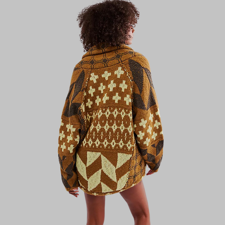 Women's Timeless Oversized Button-Down Cardigan
