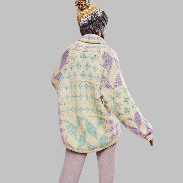 Women's Timeless Oversized Button-Down Cardigan