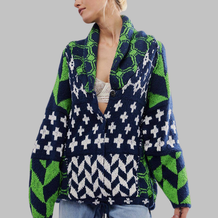 Women's Timeless Oversized Button-Down Cardigan