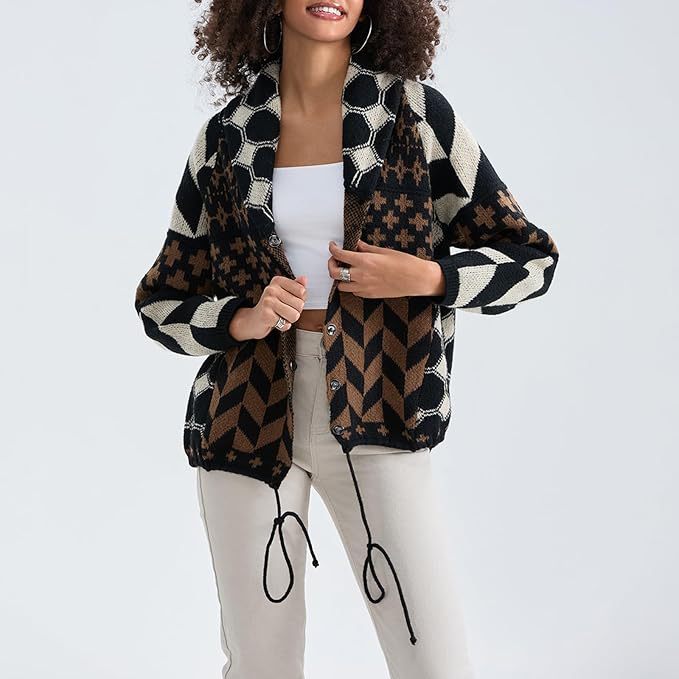 Women's Timeless Oversized Button-Down Cardigan