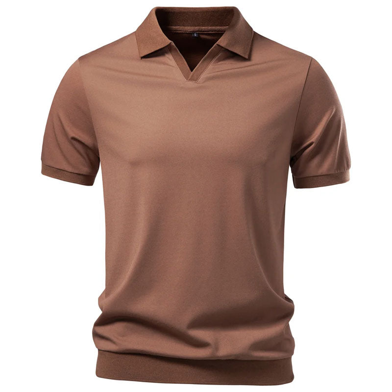 Ewan | Men's Minimalist Collar Polo Shirt
