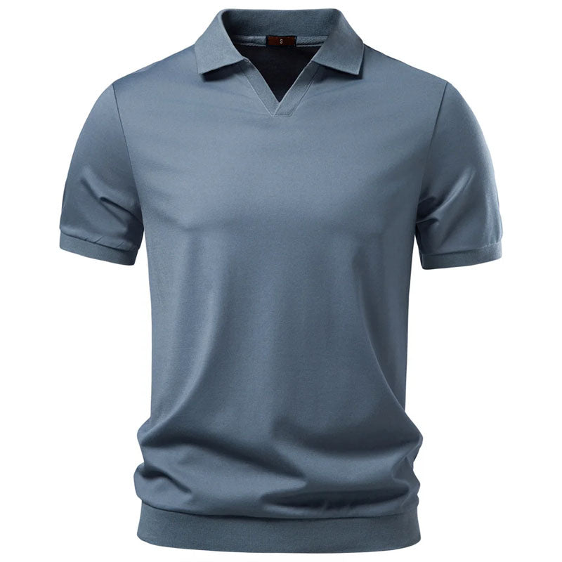 Ewan | Men's Minimalist Collar Polo Shirt
