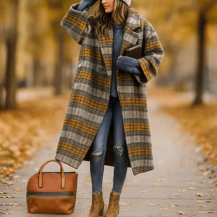 Women's Oversized Wide-Lapel Wool Coat