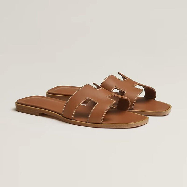 Diana | Women's Flat Sandals with Cutout Strap Design