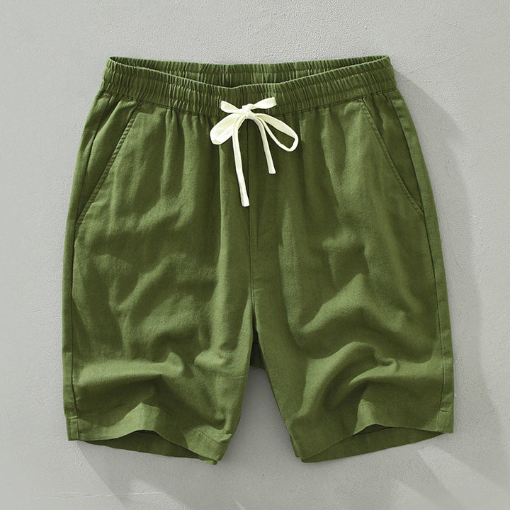 Men's Casual Linen Shorts for Summer Beachwear