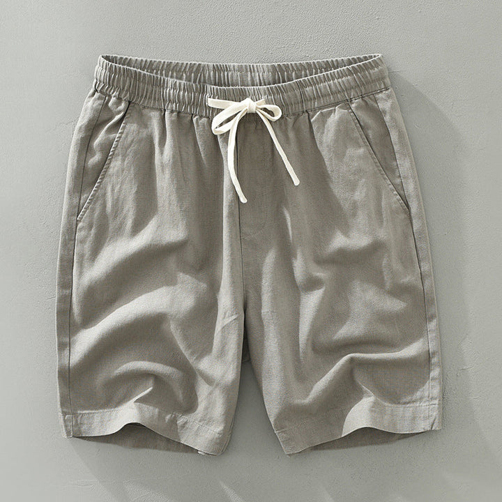 Men's Casual Linen Shorts for Summer Beachwear