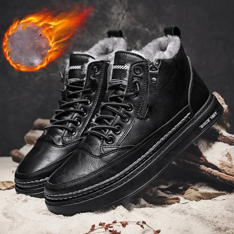 Men's winter boots with fleece lining for ultimate comfort