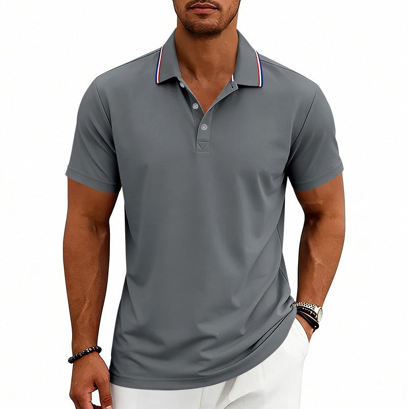 Gavin | Men's Smart Casual Contrast Detail Polo Shirt