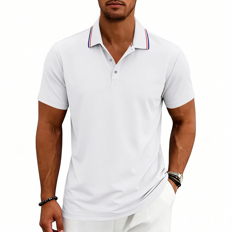 Gavin | Men's Smart Casual Contrast Detail Polo Shirt