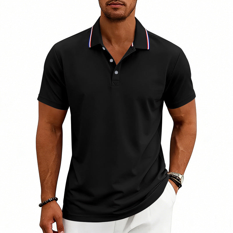 Gavin | Men's Smart Casual Contrast Detail Polo Shirt