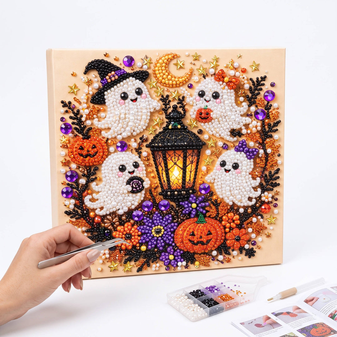Halloween's Diamond and Pearl Art Kits for Adults - DIY Wall Decor