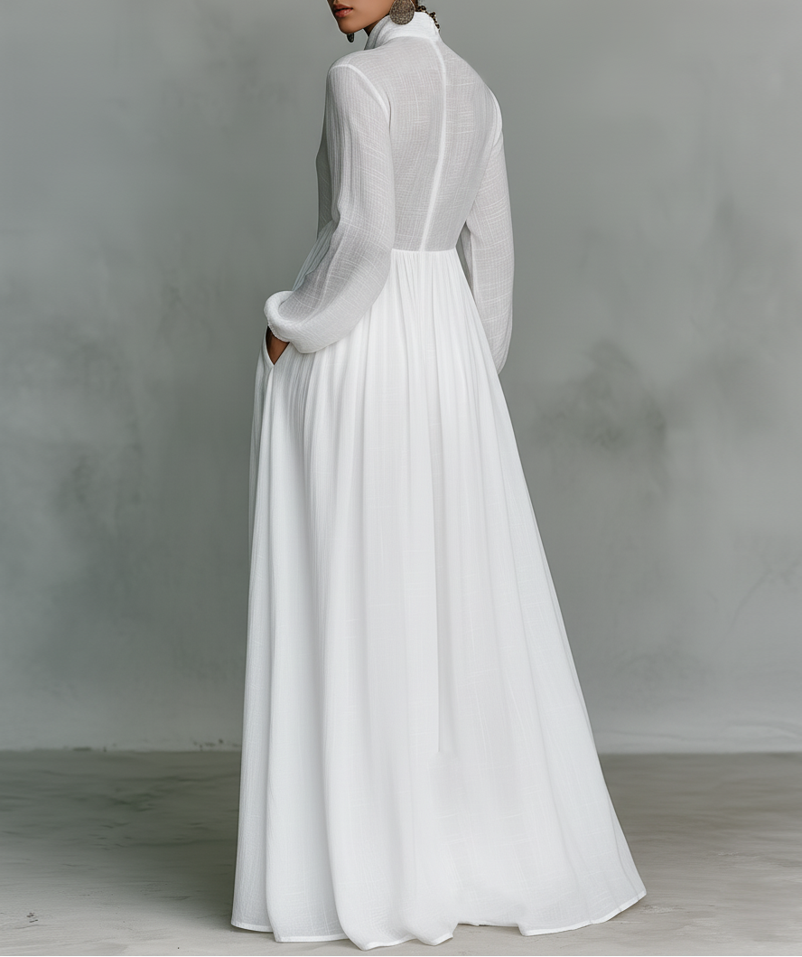 Vitoria | Women's Flowing Minimalist Maxi Dress-Trendy 4 Fit