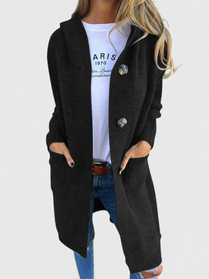 Women's Classic Button Longline Cardigan