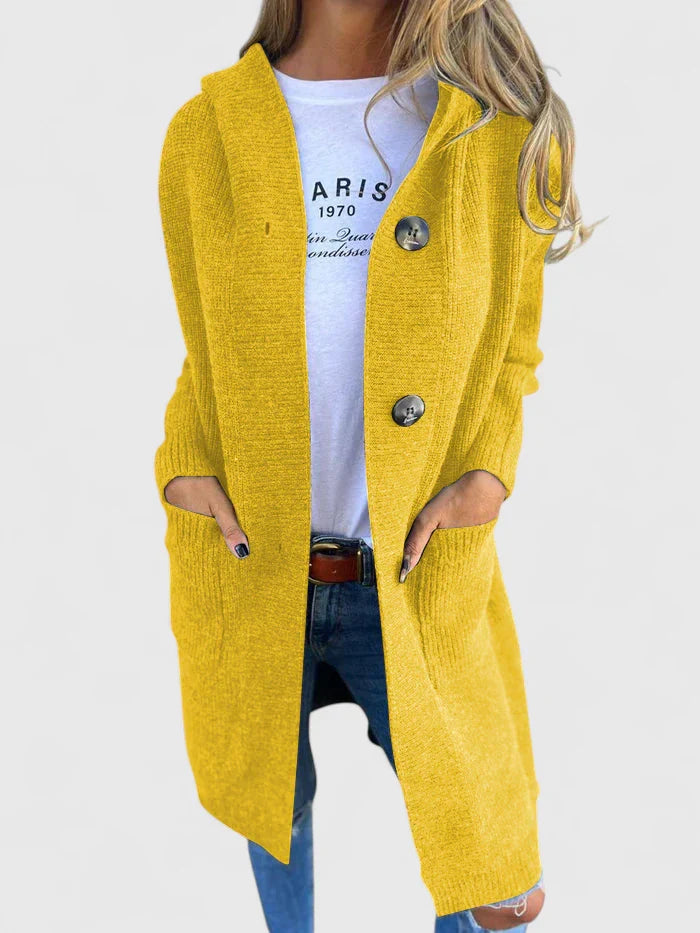 Women's Classic Button Longline Cardigan
