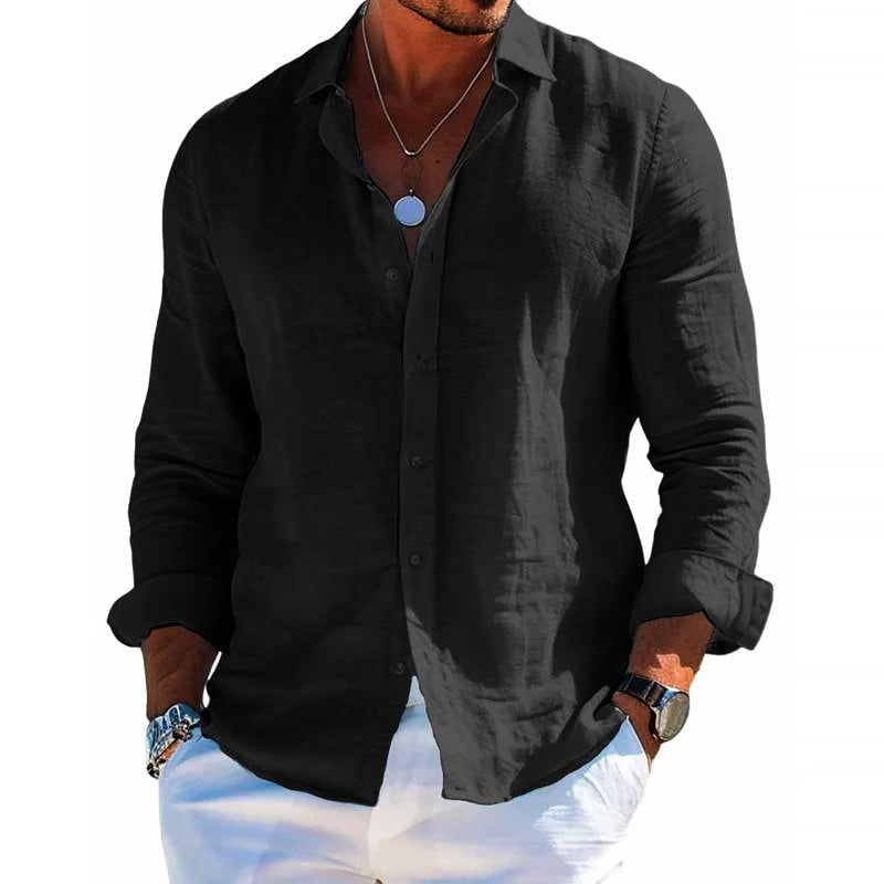 Grant | Men's Classic Collared Long Sleeve Dress Shirt