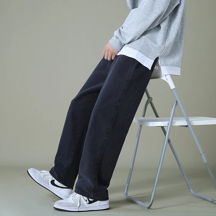 Men's Relaxed Fit Handstitched Denim Jeans