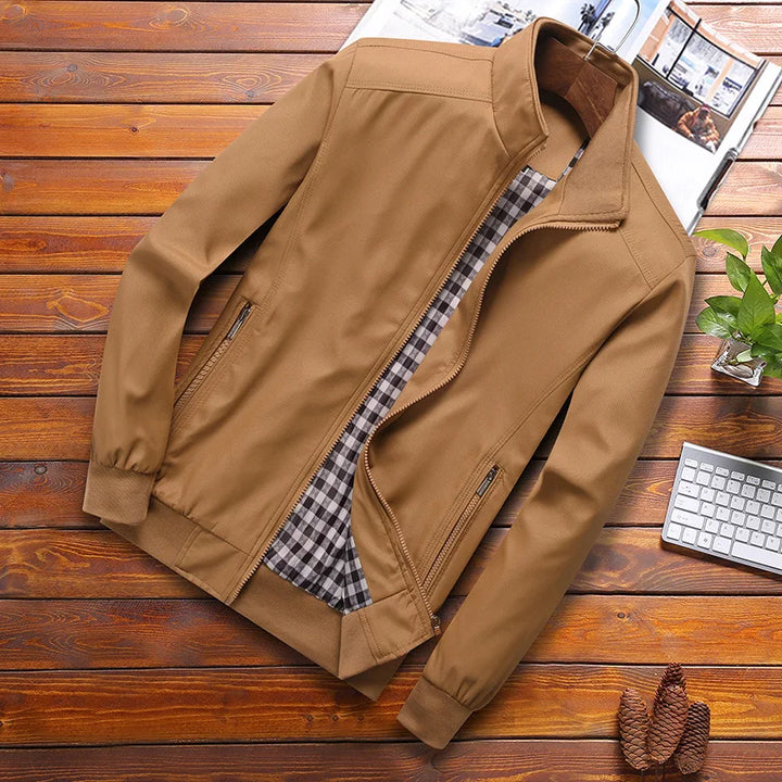 Men's Casual Solid Slim Fit Coat for Autumn and Winter