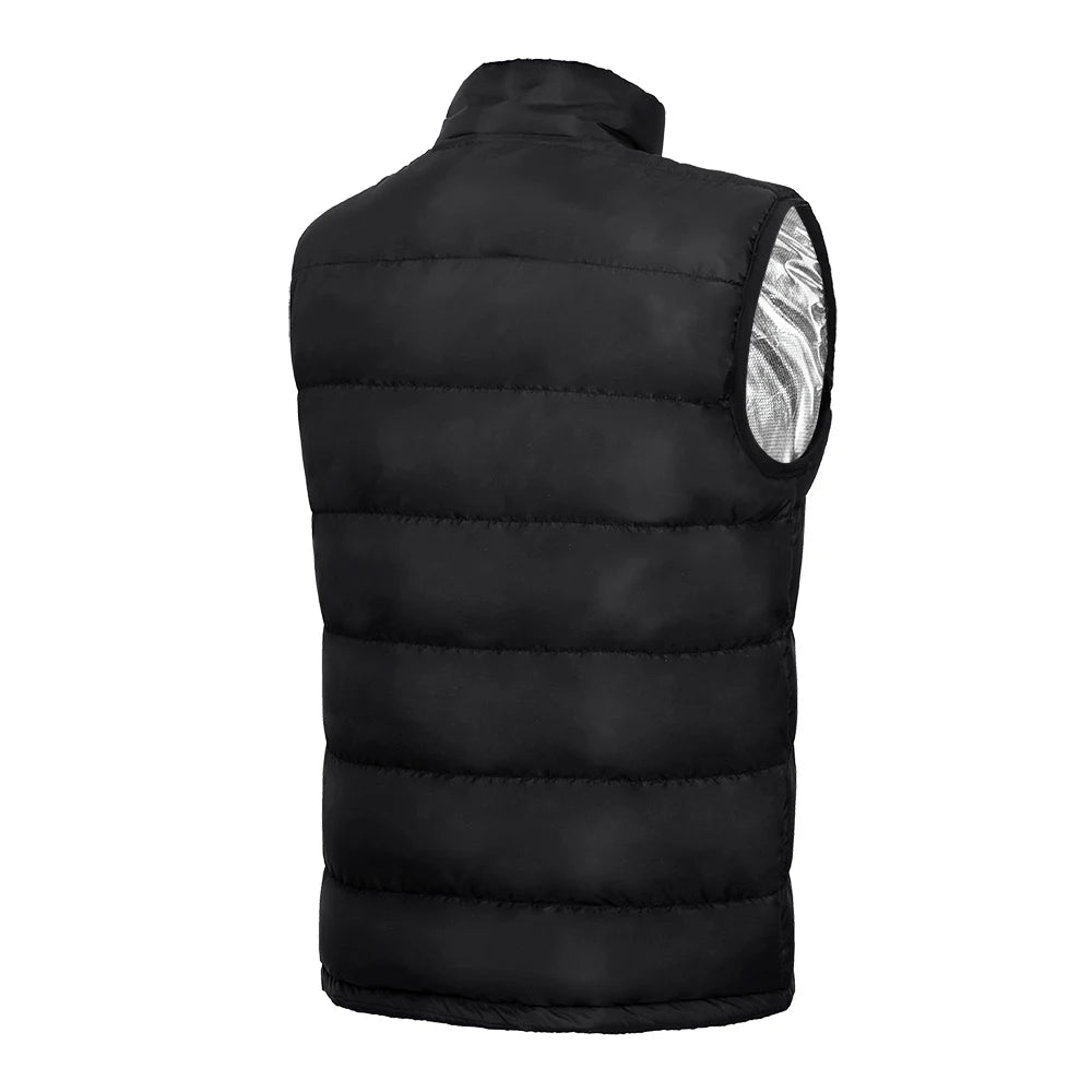 Men's 9-Zone Electric Heated Vest for Outdoor Sports and Camping