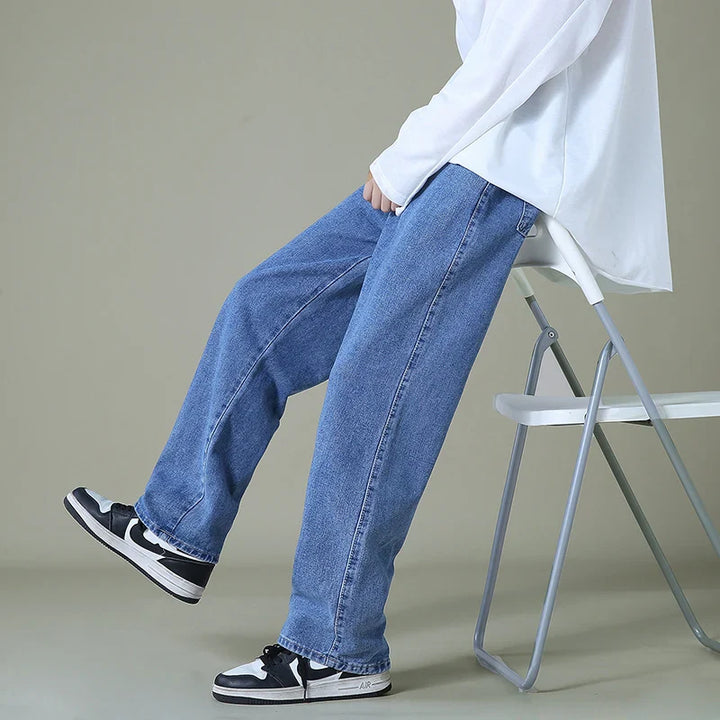 Men's Relaxed Fit Handstitched Denim Jeans