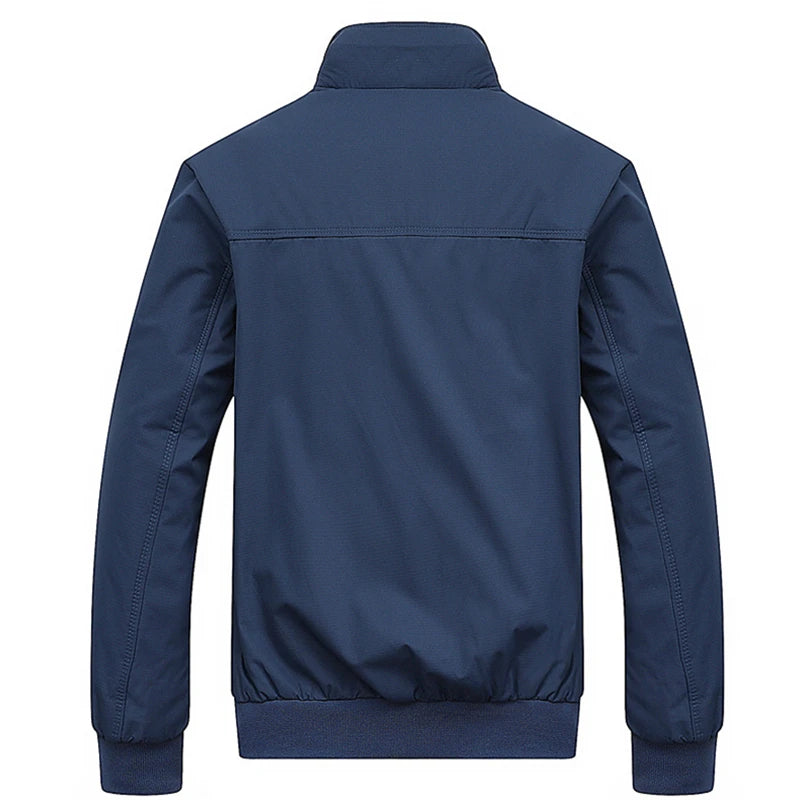 Men's Casual Solid Slim Fit Coat for Autumn and Winter