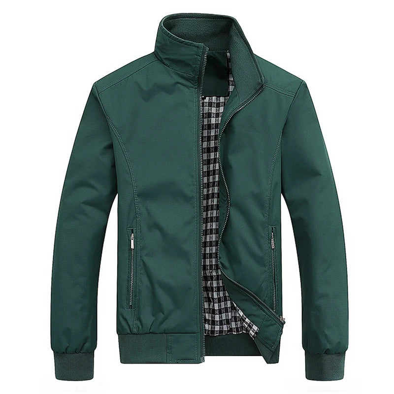 Men's Casual Solid Slim Fit Coat for Autumn and Winter
