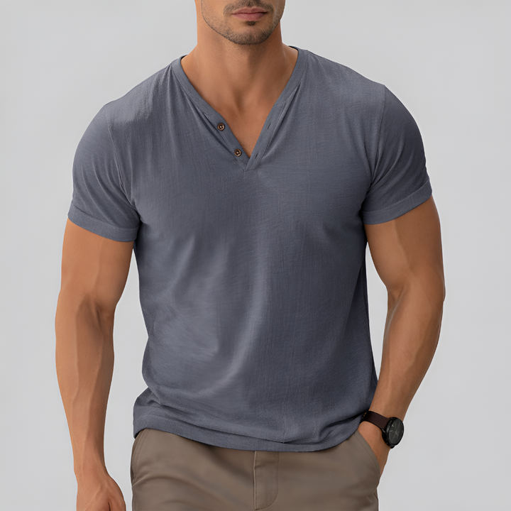 Men's Classic V-Neck Shirt – Timeless Style and Everyday Comfort