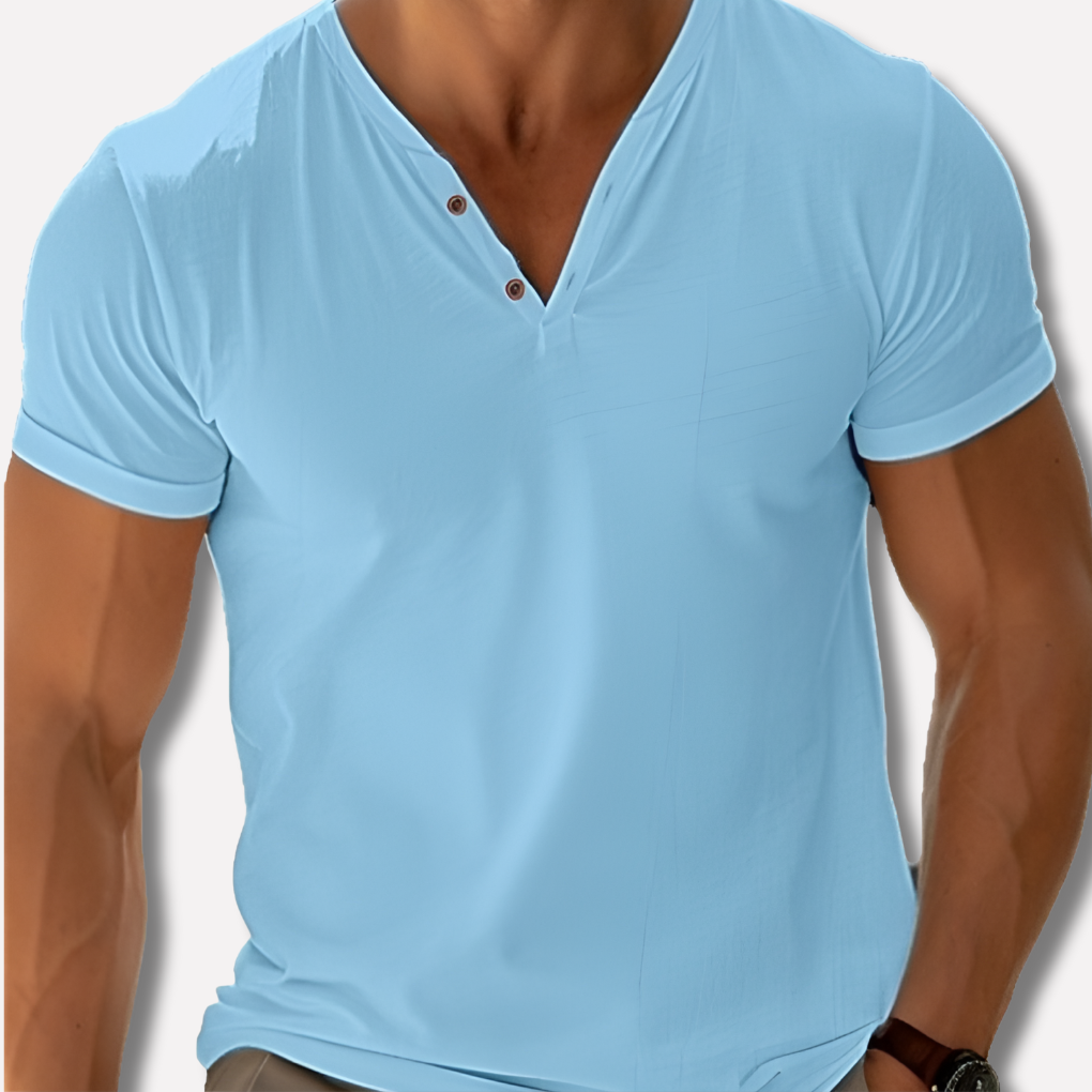 Men's Classic V-Neck Shirt – Timeless Style and Everyday Comfort