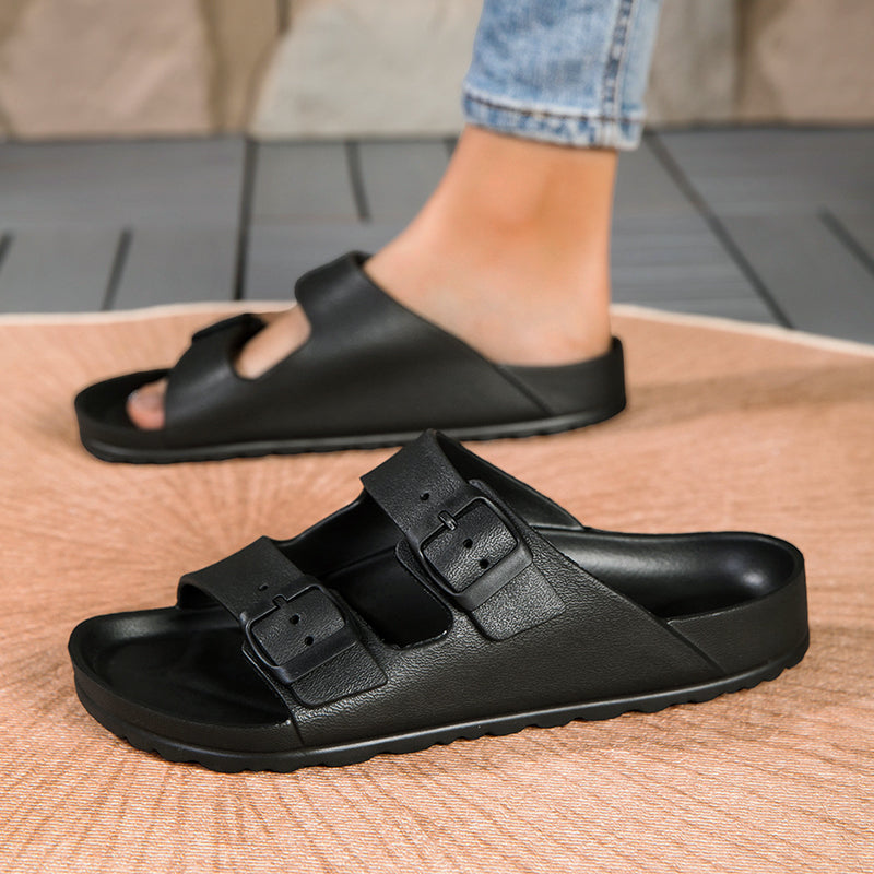 Haisley | Women's Double Buckle Slide Sandals