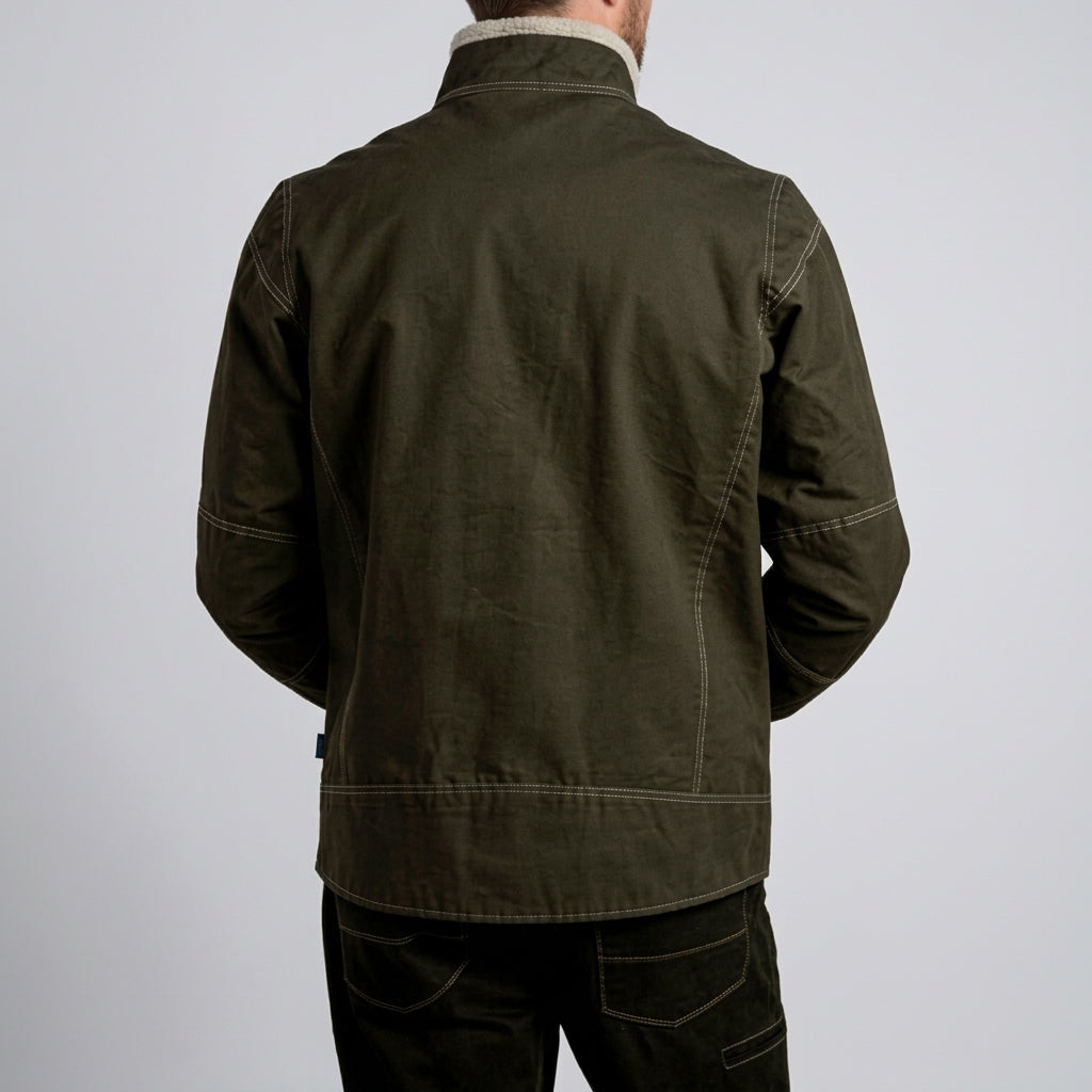 Men's Full-Zip Jacket with Sherpa Collar