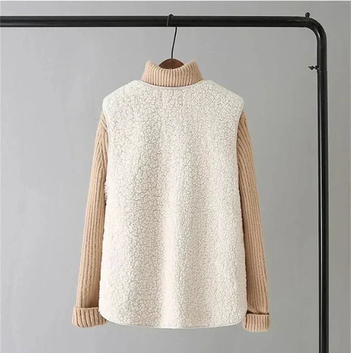 Women's Classic Soft Relaxed Fit Winter Cardigan with Vest