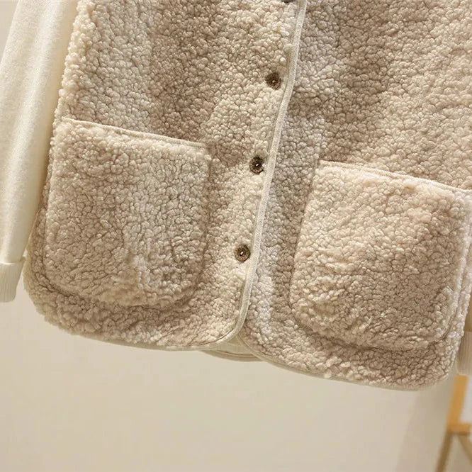 Women's Classic Soft Relaxed Fit Winter Cardigan with Vest