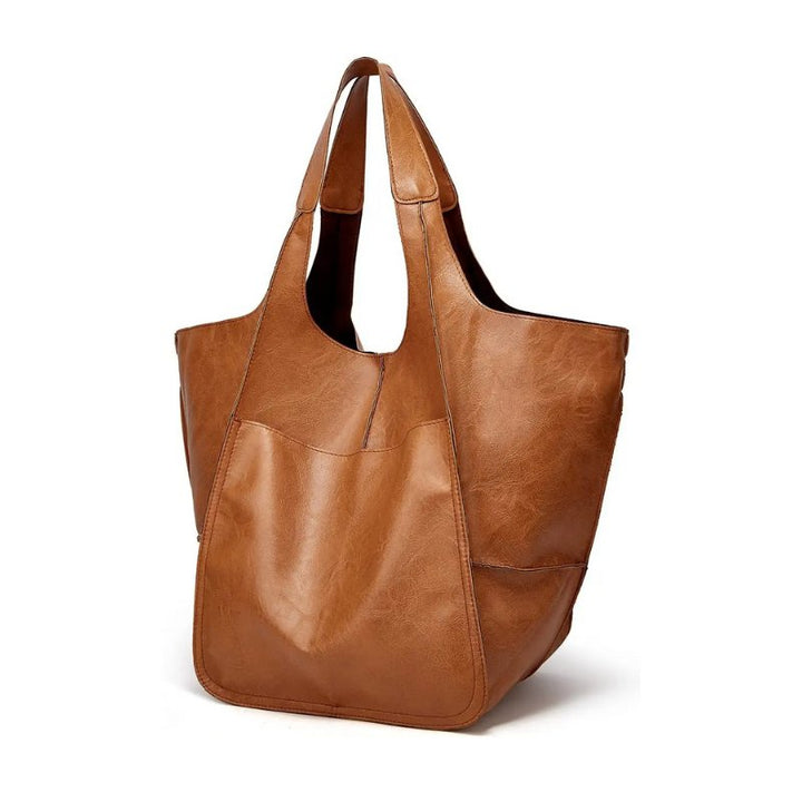 Women's Oversized Vegan Leather Tote Bag
