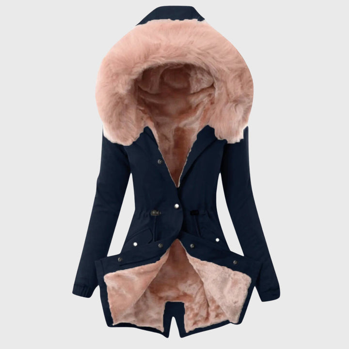 Women's Faux Fur-Lined Hooded Winter Parka