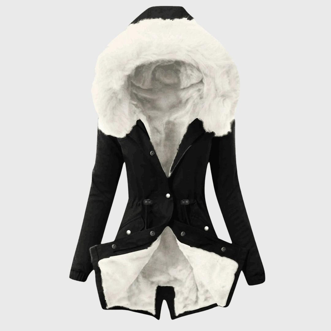 Women's Faux Fur-Lined Hooded Winter Parka