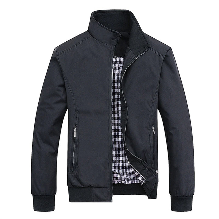 Men's Casual Solid Slim Fit Coat for Autumn and Winter