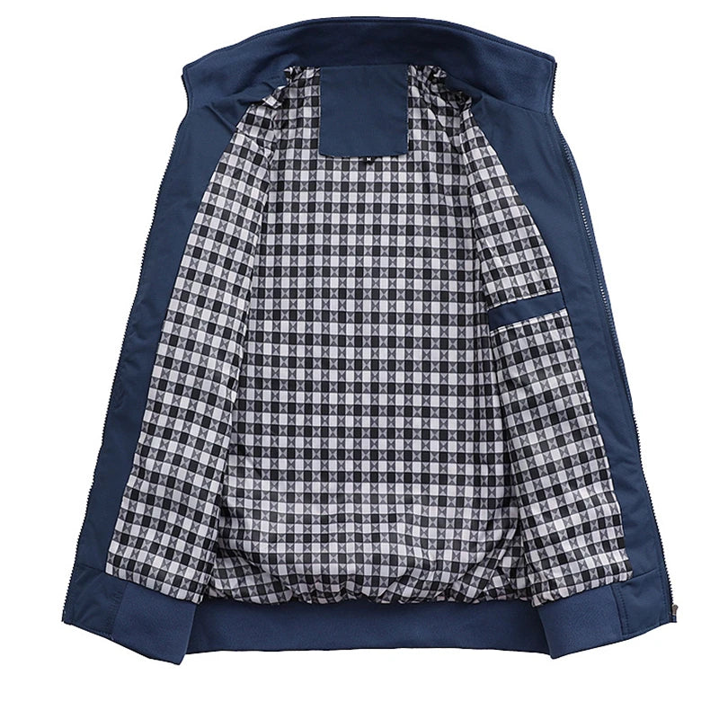 Men's Casual Solid Slim Fit Coat for Autumn and Winter
