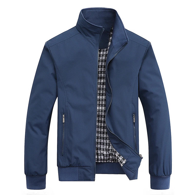 Men's Casual Solid Slim Fit Coat for Autumn and Winter