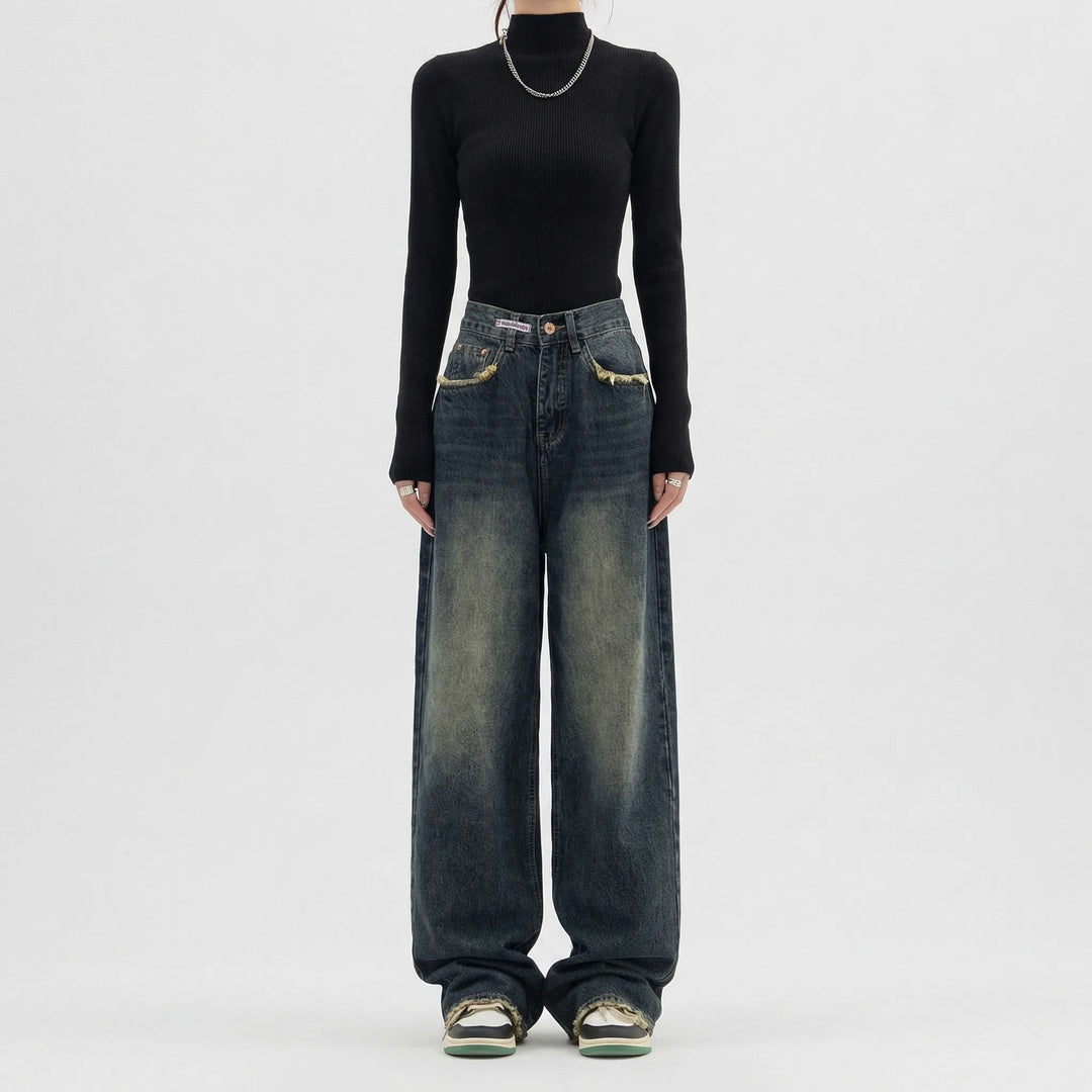 Rosa | Women's High-Waisted Wide-Leg Baggy Jeans