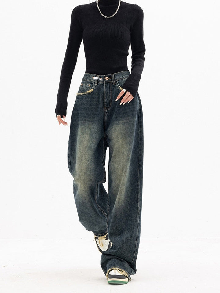Rosa | Women's High-Waisted Wide-Leg Baggy Jeans