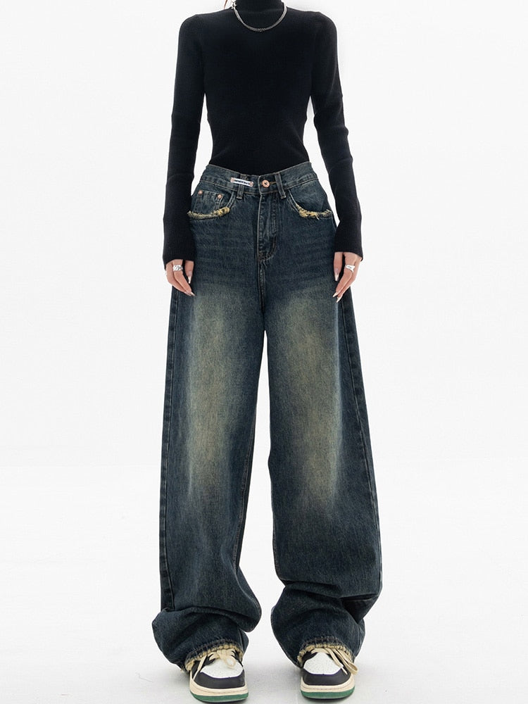 Rosa | Women's High-Waisted Wide-Leg Baggy Jeans