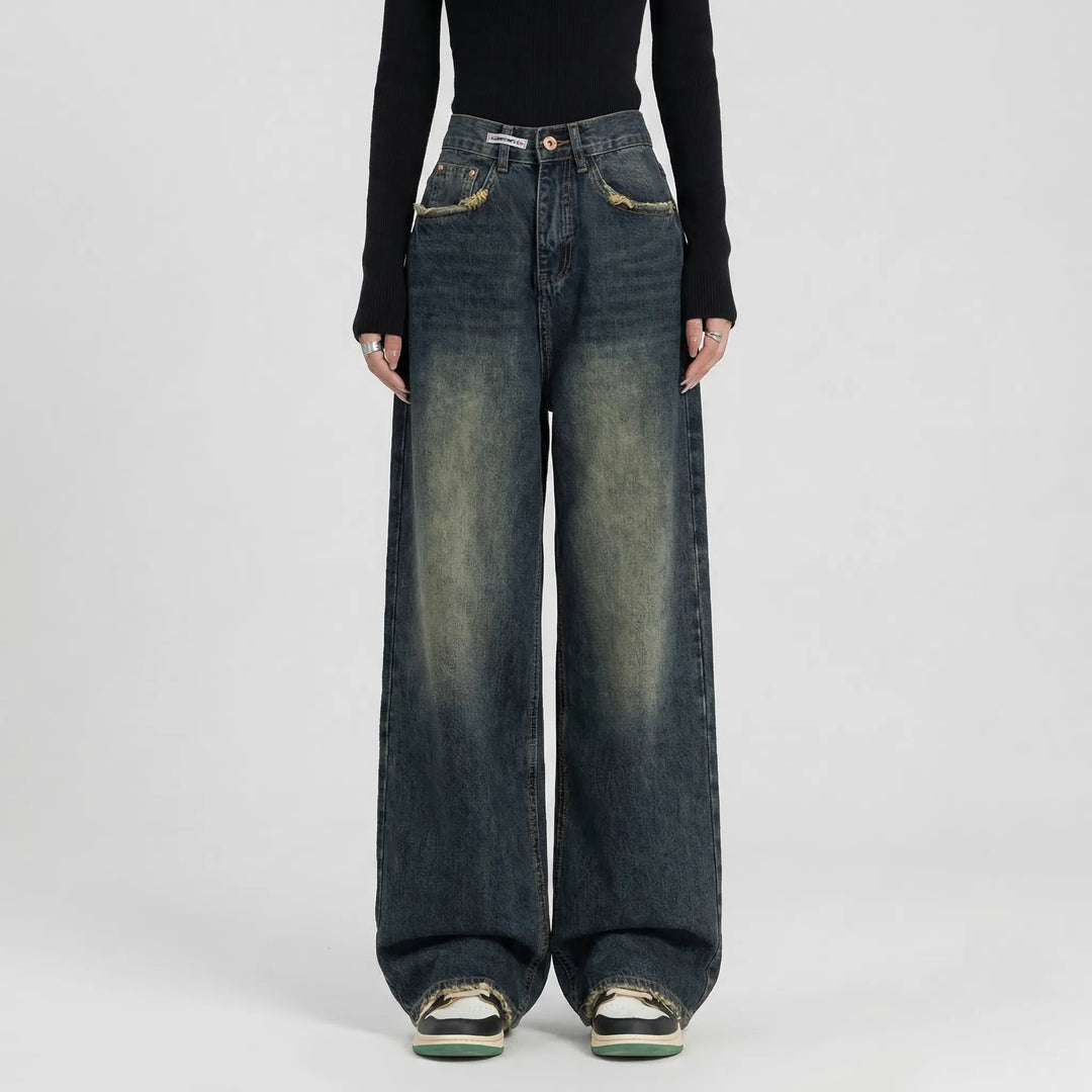 Rosa | Women's High-Waisted Wide-Leg Baggy Jeans
