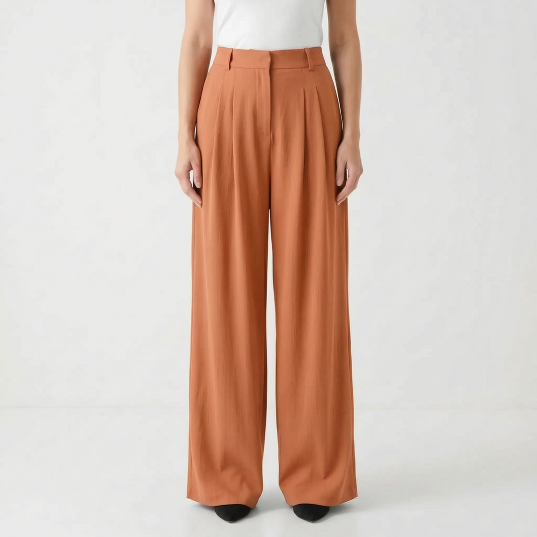 Sophia | Women's High-Waisted Wide-Leg Pants