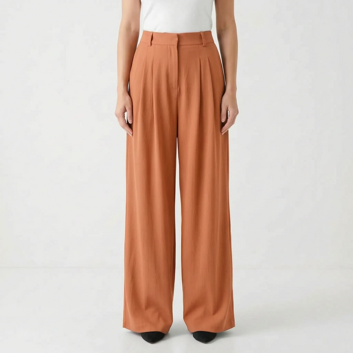 Sophia | Women's High-Waisted Wide-Leg Pants