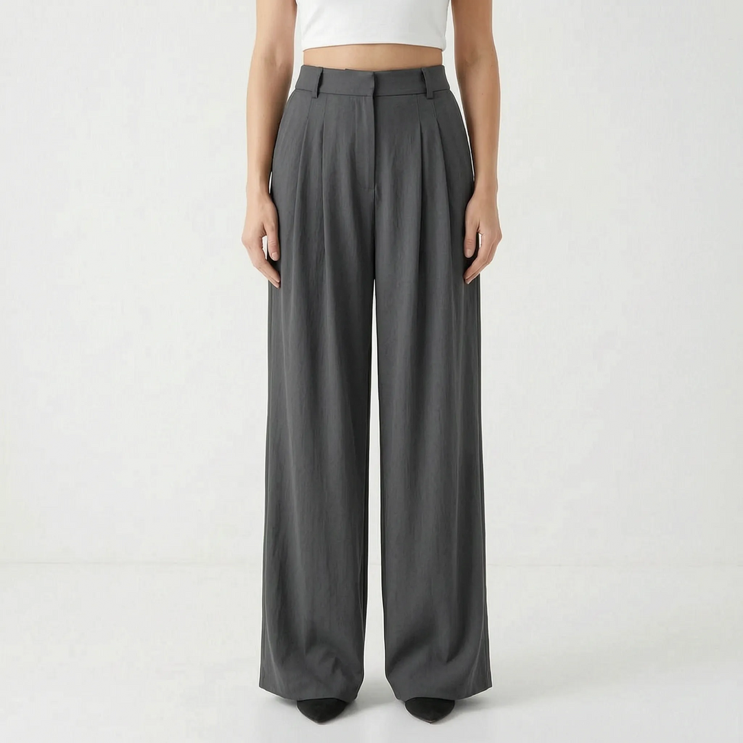 Sophia | Women's High-Waisted Wide-Leg Pants