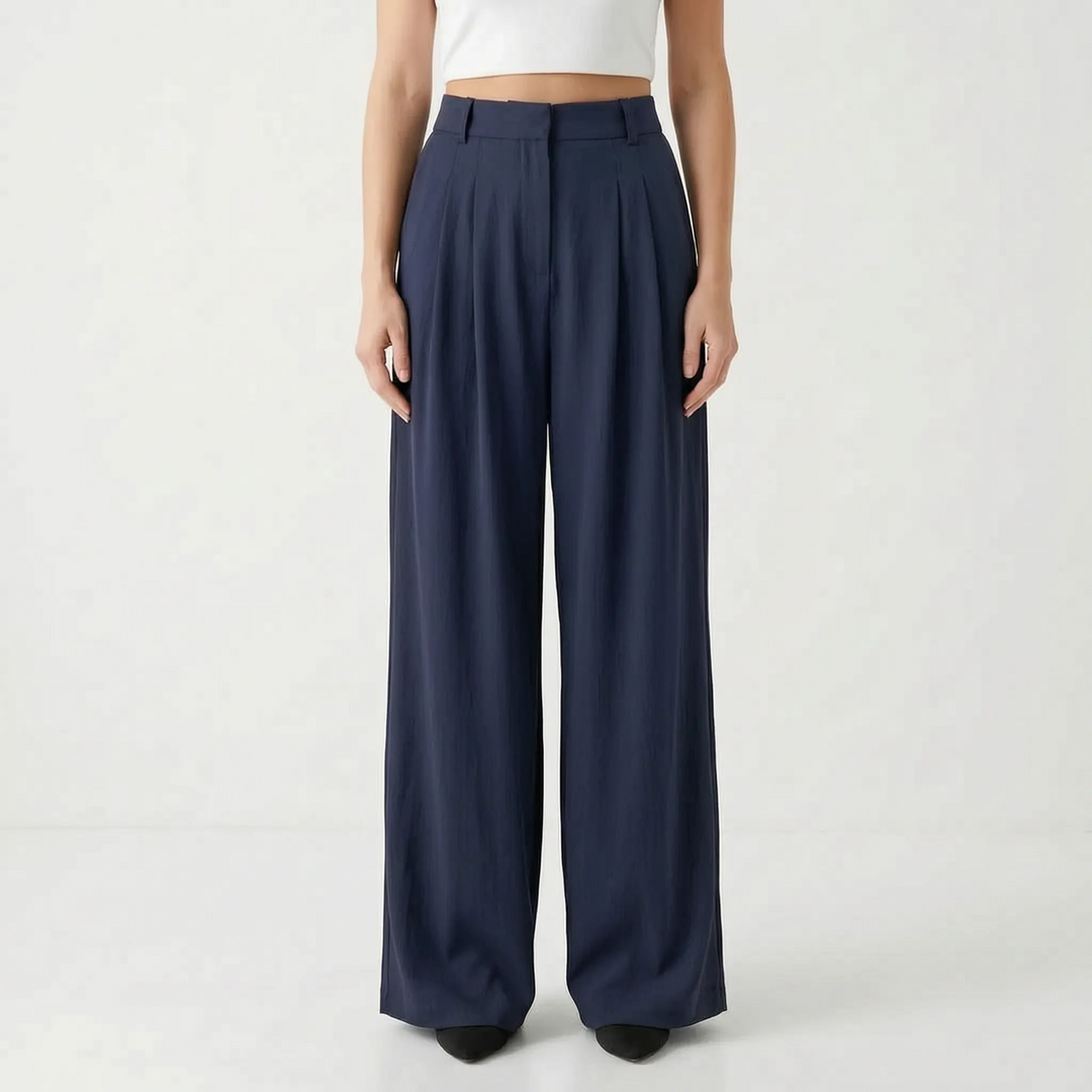 Sophia | Women's High-Waisted Wide-Leg Pants