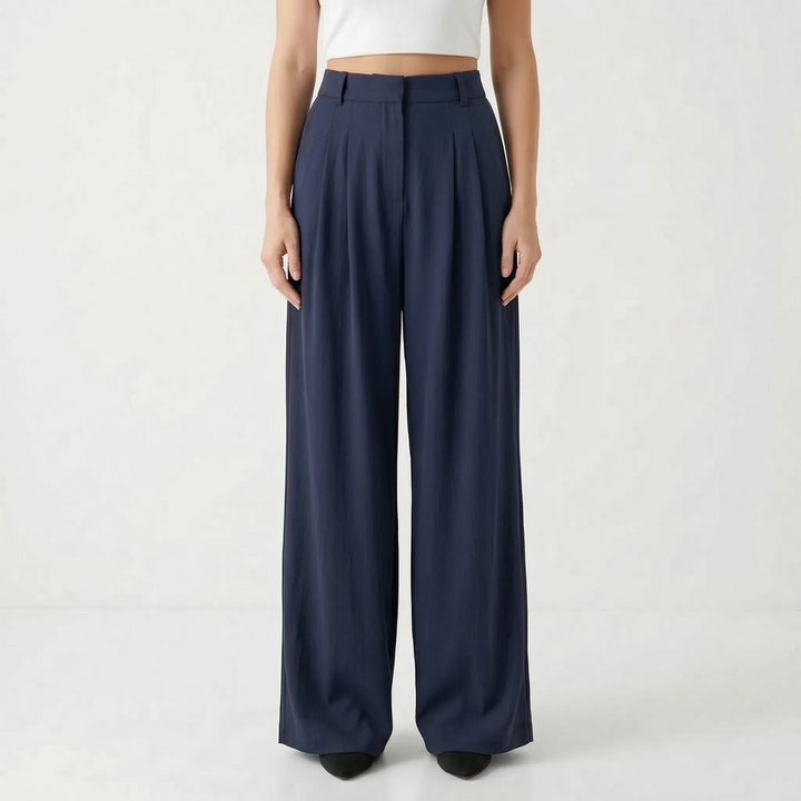 Sophia | Women's High-Waisted Wide-Leg Pants