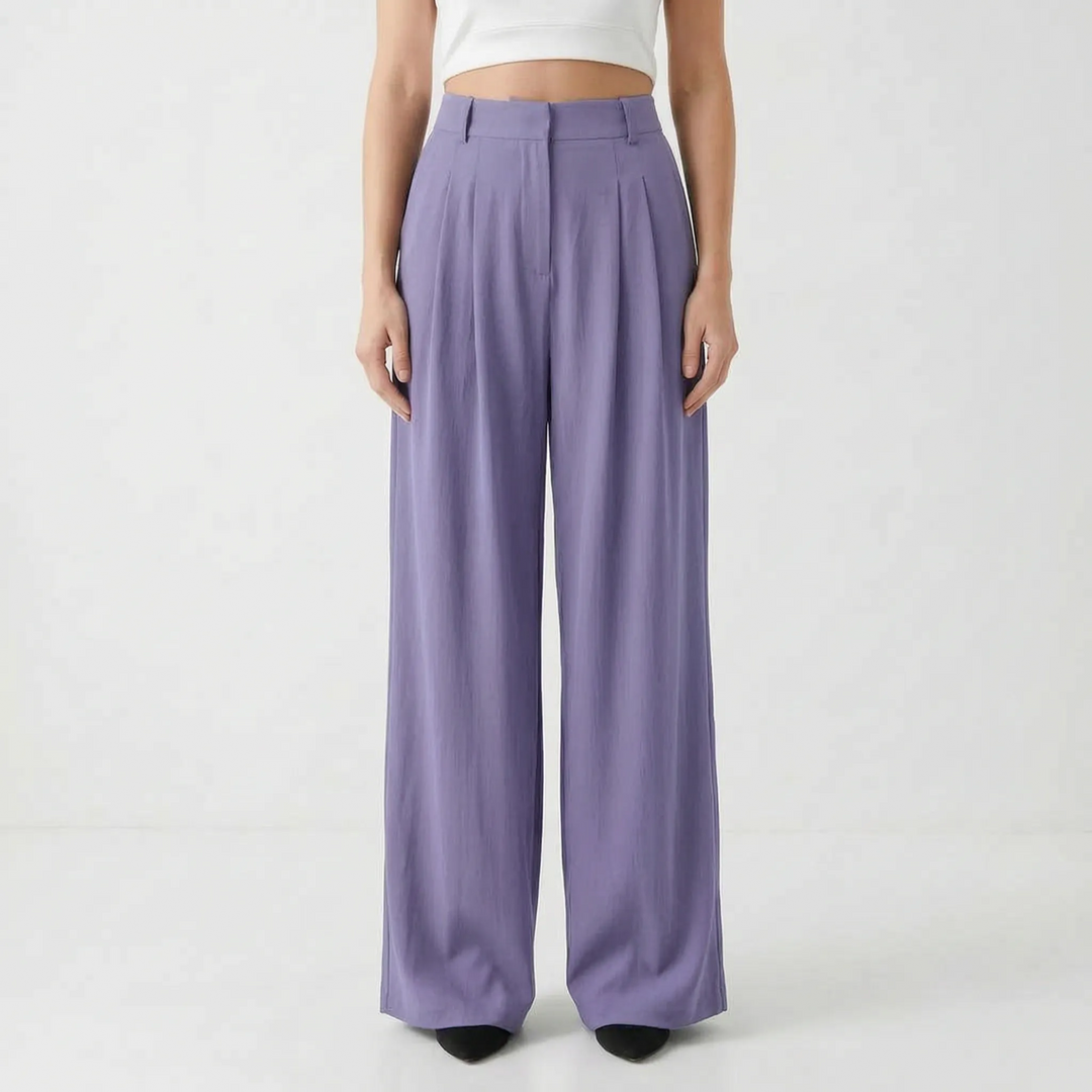 Sophia | Women's High-Waisted Wide-Leg Pants