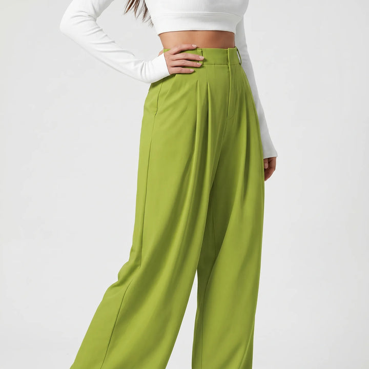 Sophia | Women's High-Waisted Wide-Leg Pants