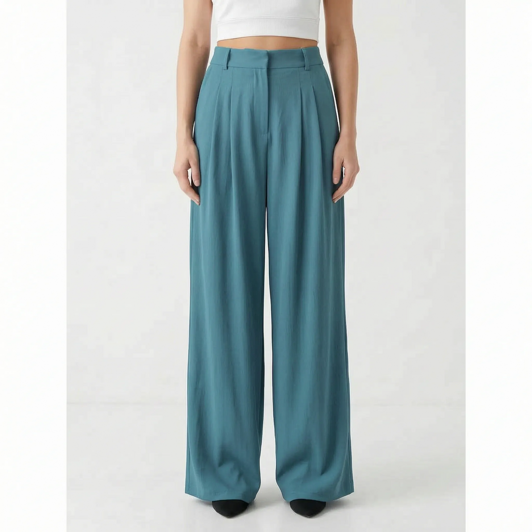 Sophia | Women's High-Waisted Wide-Leg Pants